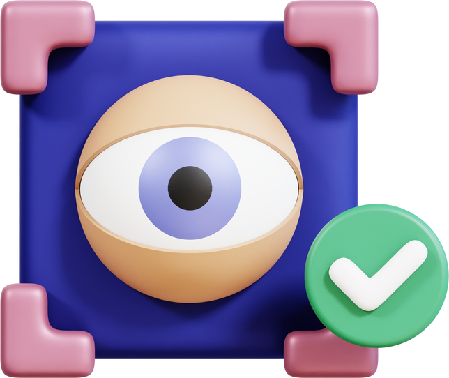 eye scanner 3d icon