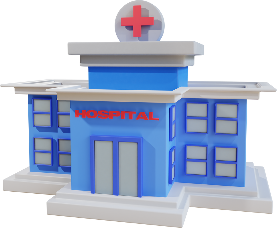 3D Hospital Illustration